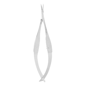 VANNAS spring scissors (flat)-S/S Cvd/8*1.5mm/8cm