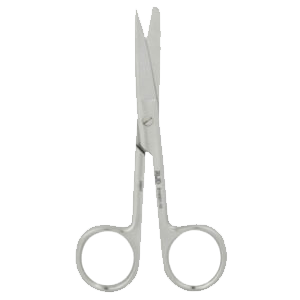 Operatieschaar (rond type)-S/B Str/40.5*9.4mm/13cm