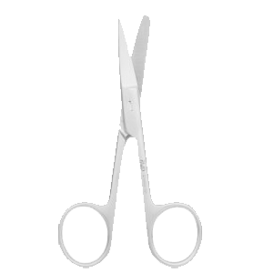 Operatieschaar (rond type)-S/B Str/37*8.2mm/11.5cm