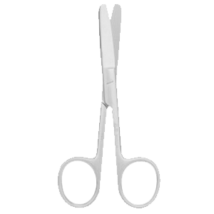 Ciseaux de chirurgie (type rond)-B/B Cvd/34.5*7.5mm/10.5cm